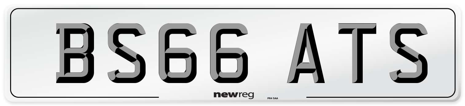 BS66 ATS Number Plate from New Reg
